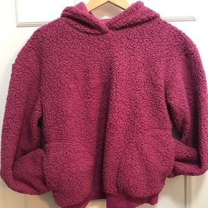 Super soft hooded pullover. XS